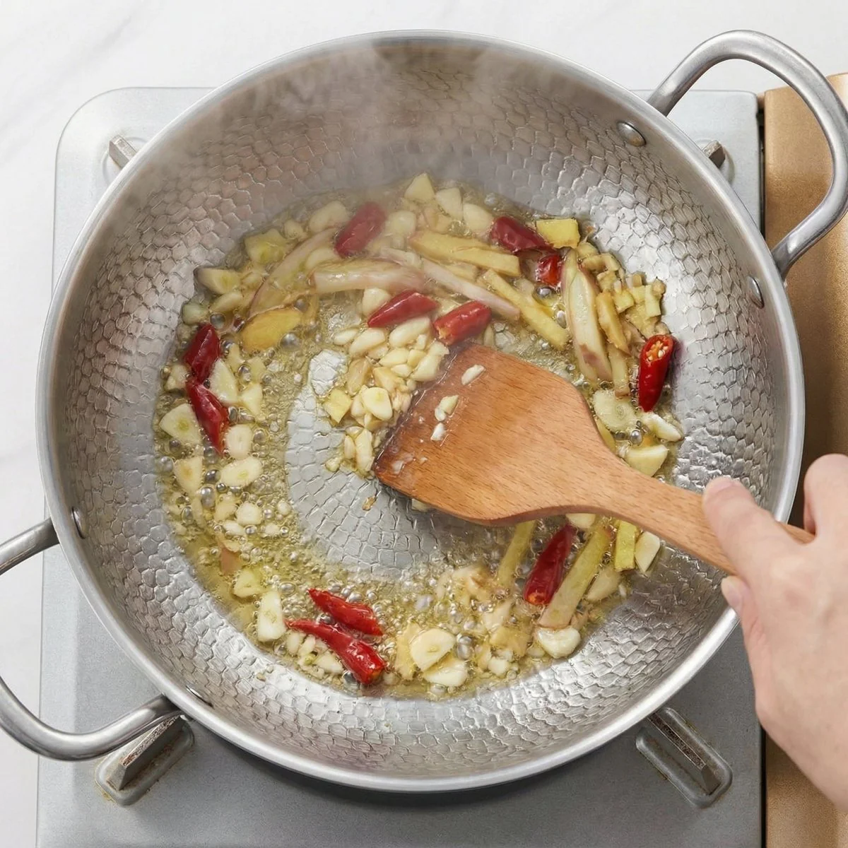 Hand-Hammered Deep Titanium Pot - Image 5