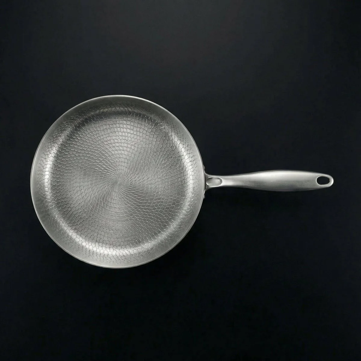 Hand-Hammered High-Wall Titanium Pan - Image 3