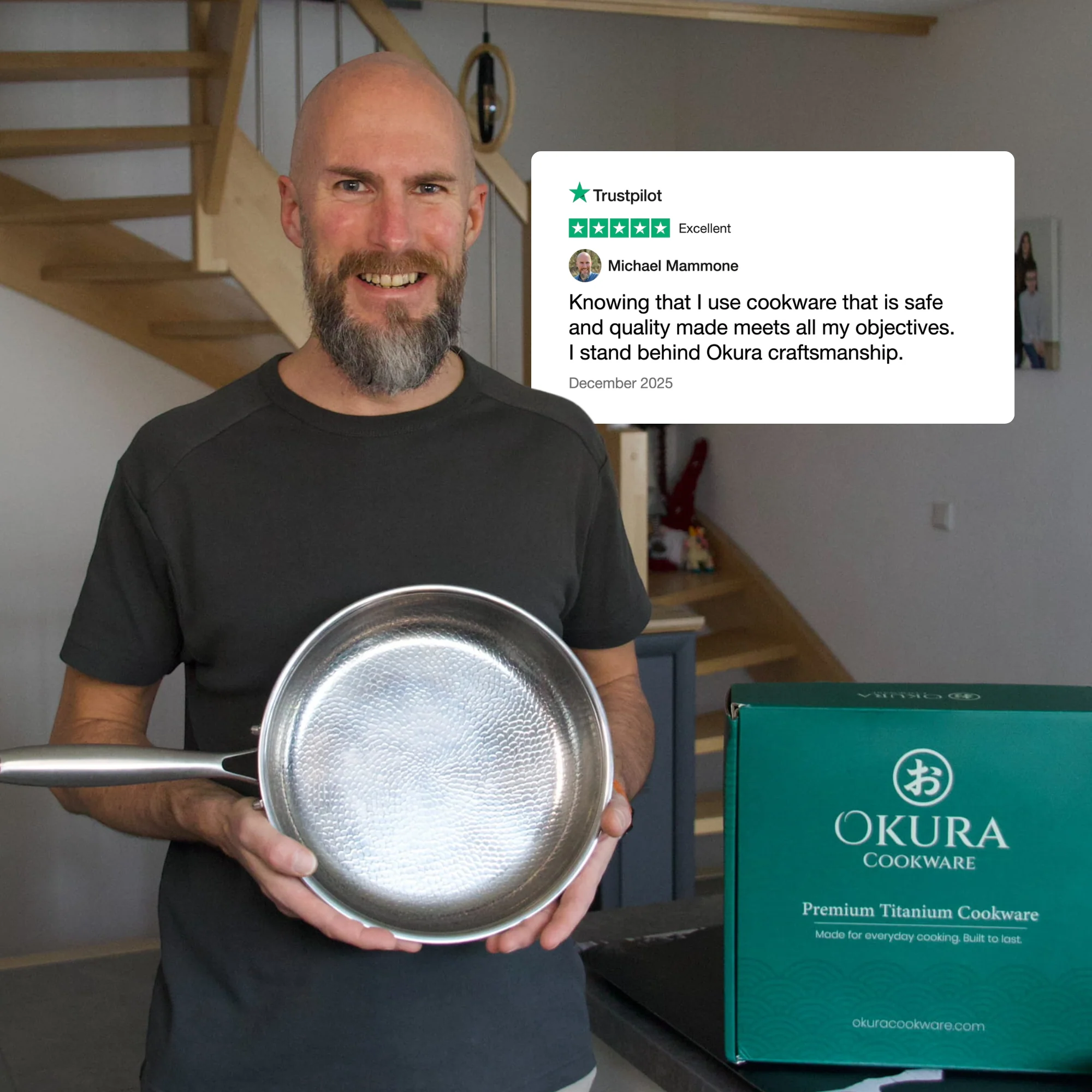 Hand-Hammered Titanium Pan - Image 5