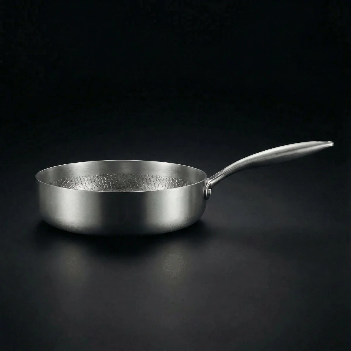 Hand-Hammered Titanium Family Set: 4 Pans & Utensils - Image 3