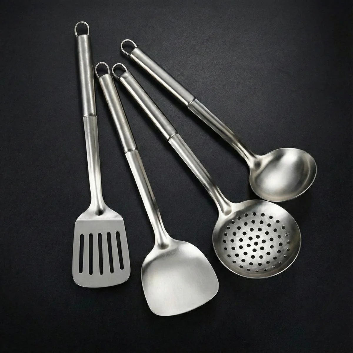 Hand-Hammered Titanium Family Set: 4 Pans & Utensils - Image 7