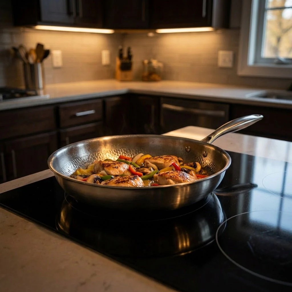 Hand-Hammered Titanium Pan Duo Set - Image 5