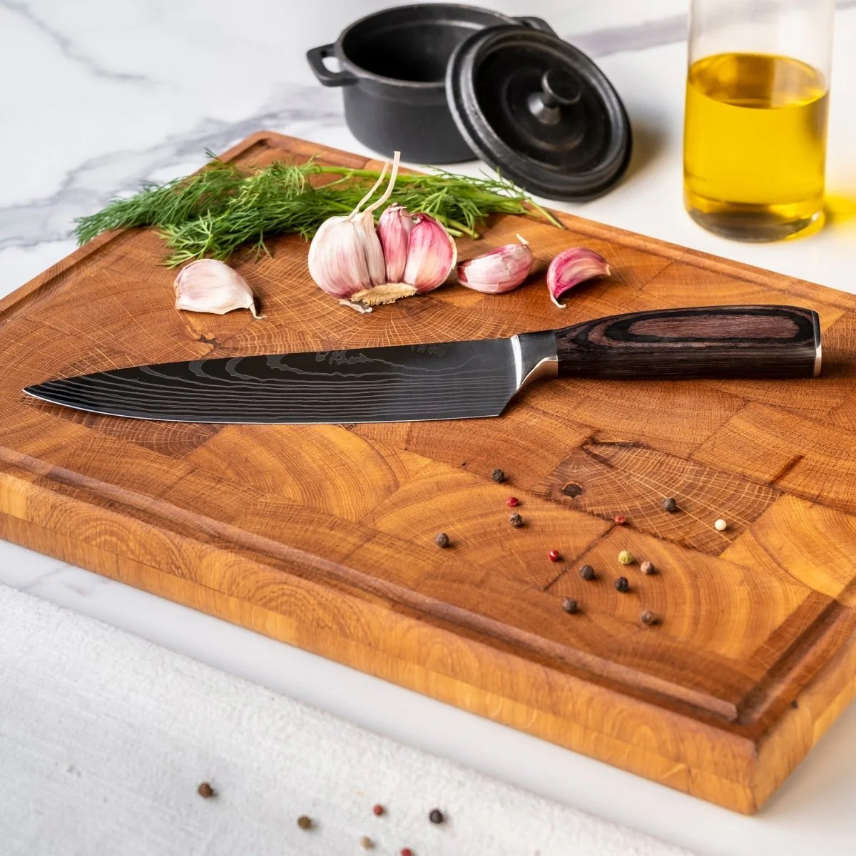 Japanese-Style Chef’s Knife – 8.1 inch (20.5 cm) Precision Blade - Image 3