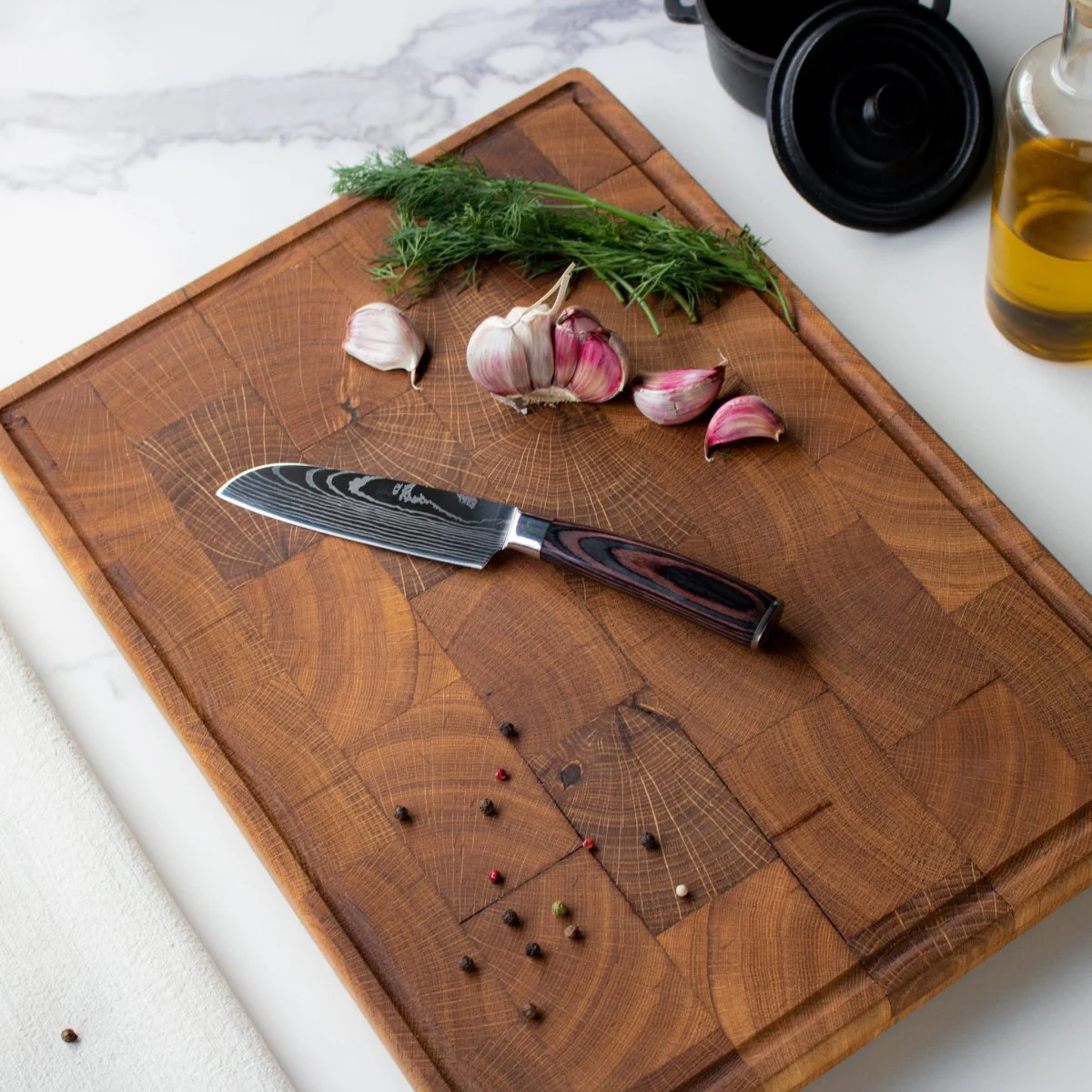 Japanese-Style Santoku Knife – 5.1 inch (13 cm) Compact Blade - Image 5