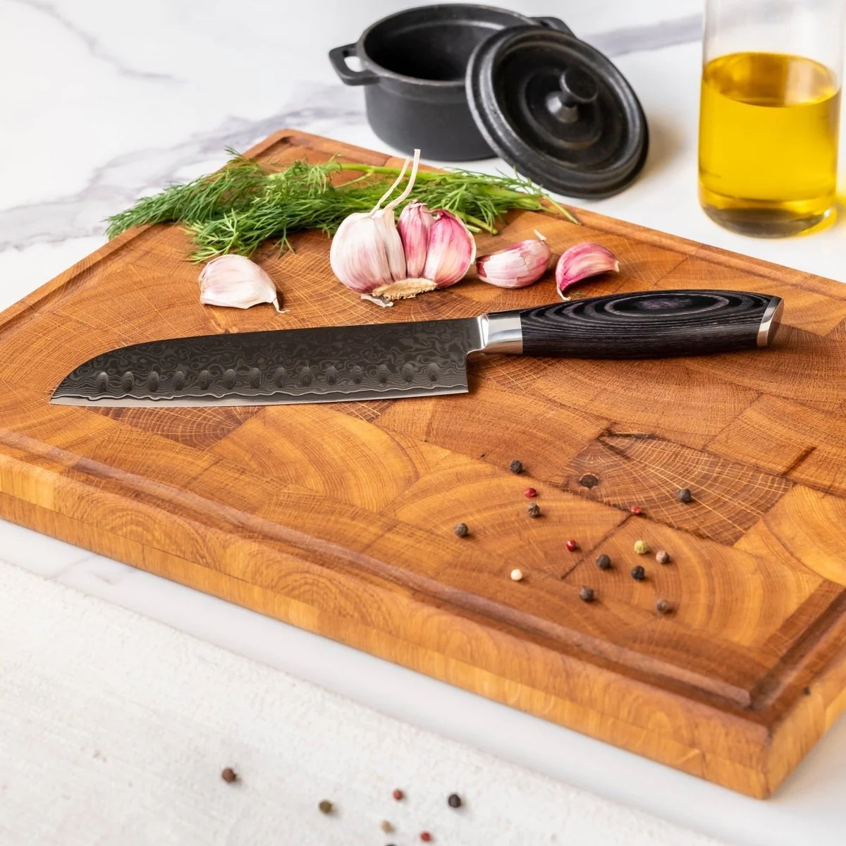 Japanese-Style Santoku Knife – 7.1 inch (18 cm) Versatile Blade - Image 3