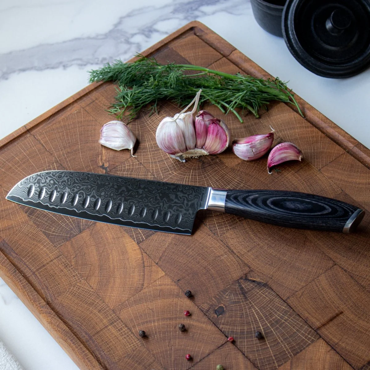 Japanese-Style Santoku Knife – 7.1 inch (18 cm) Versatile Blade - Image 5