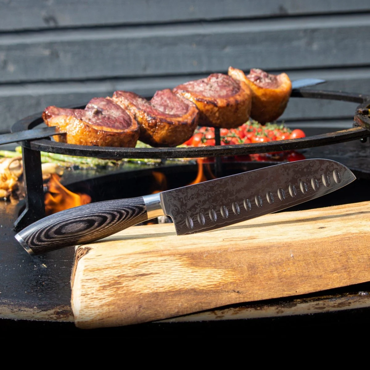 Japanese-Style Santoku Knife – 7.1 inch (18 cm) Versatile Blade - Image 6